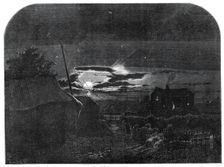 "The Harvest Moon", by E. Warren, from the exhibition of the New Water-colour Society, 1860. Creator: Horace Harral