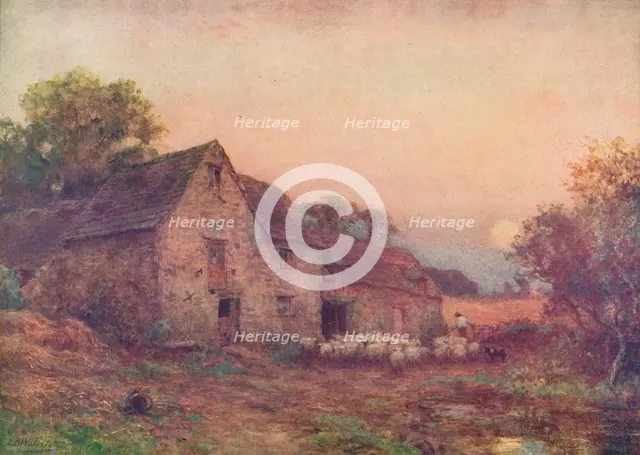 'The Harvest Moon', c1897, (1914). Artist: Sir Ernest Albert Waterlow.