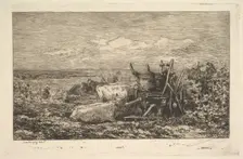 The Harvest (Souvenir of the Morvan), 1865. Creator: Charles Francois Daubigny