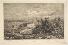 The Harvest (Souvenir of the Morvan), 1865. Creator: Charles Francois Daubigny