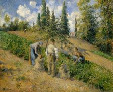 The Harvest, Pontoise (La Récolte, Pontoise), 1881. Creator: Camille Pissarro