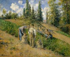 The Harvest, Pontoise (La Récolte, Pontoise), 1881. Creator: Camille Pissarro