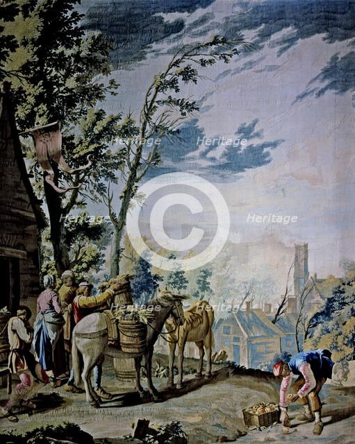 'The harvest' tapestry by David Teniers.