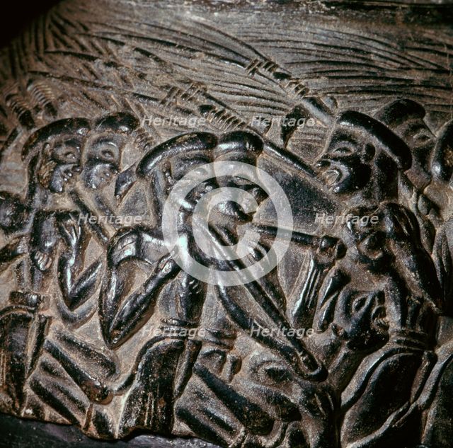 The 'Harvester's Vase' from Crete, 16th century. Artist: Unknown