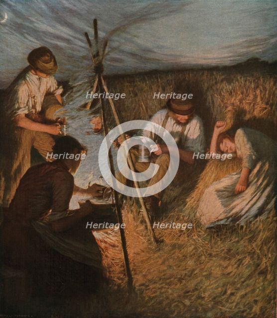 'The Harvesters' Supper', 1898, (c1930).  Creator: Henry Herbert la Thangue.