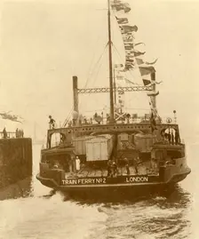 The Harwich-Zeebrugge Train Ferry c1930. Creator: Unknown