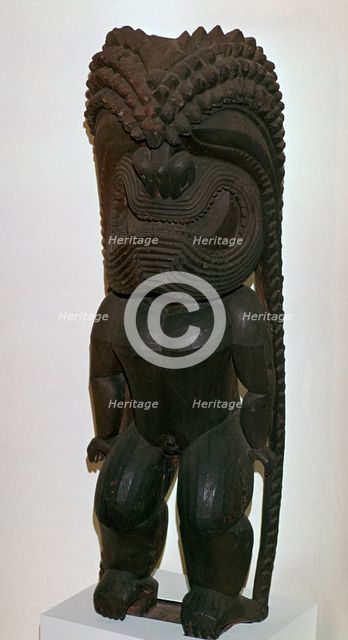 The Hawaiian war-god Kukailimoku from Polynesia, 19th century. Artist: Unknown