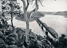 The Hawkesbury River and Bridge, c1900. Creator: Unknown