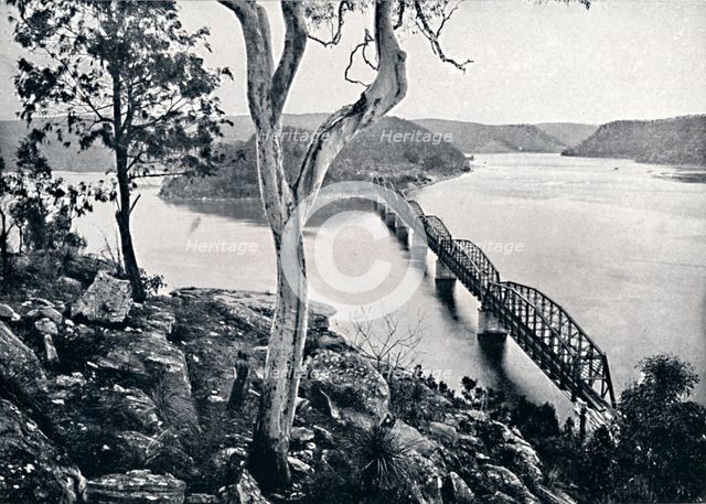 'The Hawkesbury River and Bridge, c1900. Creator: Unknown.