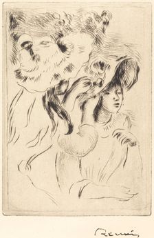 The Hat Pin (Le chapeau epingle), 1894. Creator: Pierre-Auguste Renoir