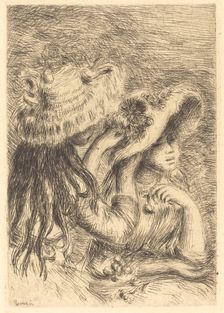 The Hat Pin (Le chapeau epingle), 1894. Creator: Pierre-Auguste Renoir