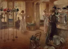 The Hat Shop, 1892. Creator: Henry Tonks