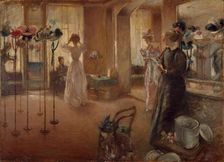 The Hat Shop, 1892. Creator: Henry Tonks