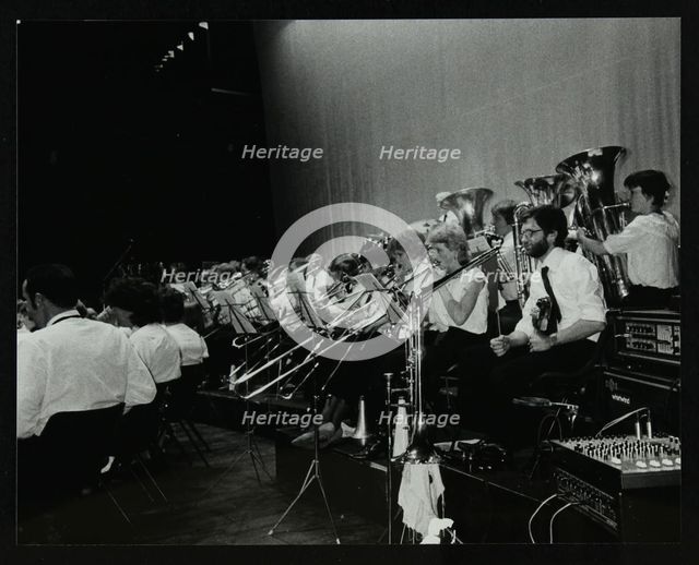 The Hatfield Concert Band in concert at the Forum Theatre, Hatfield, Hertfordshire, April 1985. Artist: Denis Williams