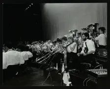 The Hatfield Concert Band in concert at the Forum Theatre, Hatfield, Hertfordshire, April 1985. Creator: Denis Williams