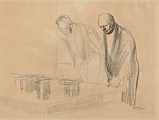 The Hats of the Allies [recto], c. 1914/1919. Creator: Jean Louis Forain