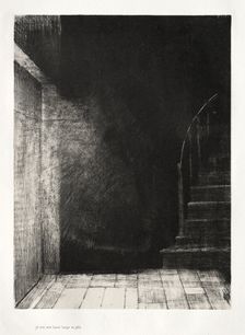 The Haunted House: We Both Saw a Large Pale Light, 1896. Creator: Odilon Redon (French, 1840-1916); Auguste Clot (French, 1858-1936)