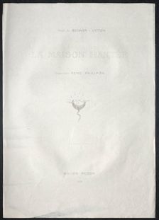The Haunted House: Title Plate, 1896. Creator: Odilon Redon (French, 1840-1916); Auguste Clot (French, 1858-1936)