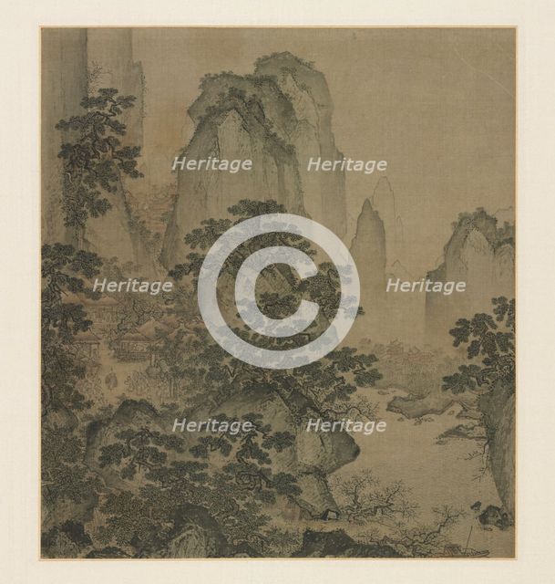 The Haven of the Peach-Blossom Spring, mid-1400s. Creator: Shi Rui (Chinese, c. 1400-c. 1470), attributed to.