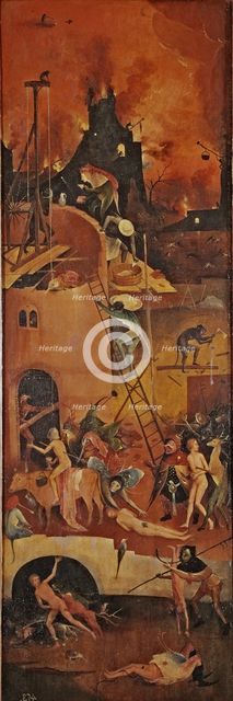 The Hay cart' (right panel), by El Bosco.