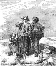 "The Hay-Field" - painted by J. J. Hill - from the Exhibition of the Society of British Artists, 185 Creator: Harvey Orrin Smith