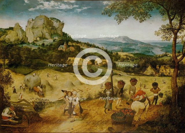 The Hay Harvest (Haymaking), 1565. Creator: Bruegel (Brueghel), Pieter, the Elder (ca 1525-1569).
