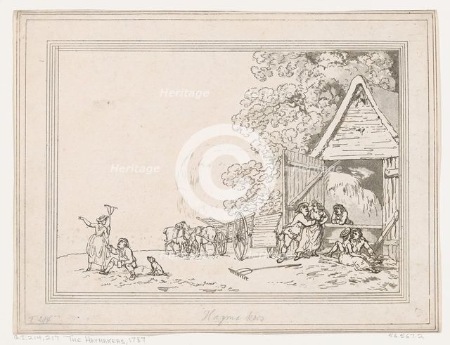 The Haymakers, 1787., 1787. Creator: Thomas Rowlandson.