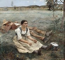 The Haymakers 1880. Artist: Jules Bastien-Lepage