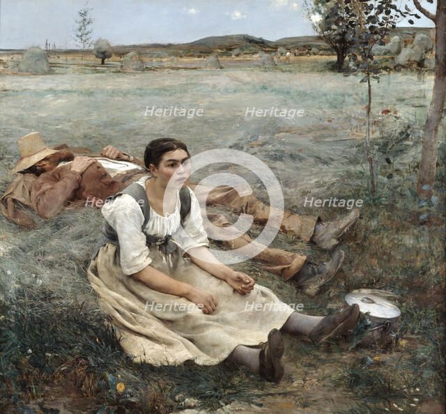 'The Haymakers', 1880. Artist: Jules Bastien-Lepage