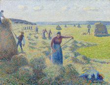 The haymaking, Éragny, 1887. Artist: Pissarro, Camille (1830-1903)