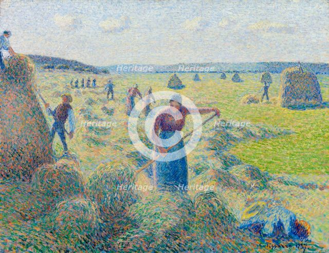 The haymaking, Éragny, 1887. Artist: Pissarro, Camille (1830-1903)