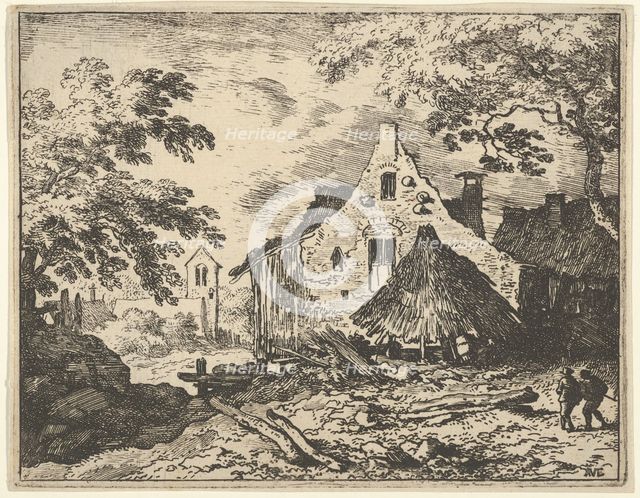 The Haybarn with Movable Roof, 17th century. Creator: Allart van Everdingen.