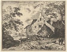 The Haybarn with Movable Roof, 17th century. Creator: Allart van Everdingen