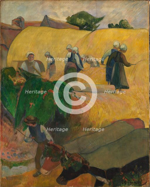 The Haystacks, 1889. Creator: Gauguin, Paul Eugéne Henri (1848-1903).