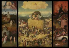 The Haywain (Triptych), c. 1516. Artist: Bosch, Hieronymus (c. 1450-1516)