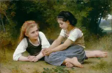 The Hazelnuts (The Nut Gatherers), 1882. Creator: William-Adolphe Bouguereau
