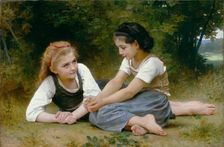 The Hazelnuts (The Nut Gatherers), 1882. Creator: William-Adolphe Bouguereau