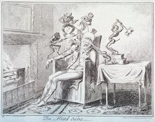 The head ache 1835. Artist: George Cruikshank