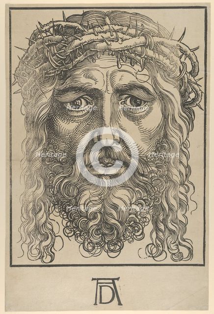 The Head of Christ Crowned with Thorns, ca. 1520. Creator: Sebald Beham.