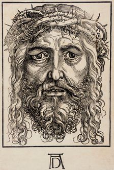 The Head of Christ Crowned with Thorns, c1520. Creator: Sebald Beham