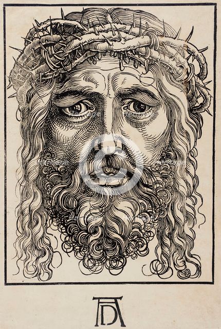 The Head of Christ Crowned with Thorns, c1520. Creator: Sebald Beham.
