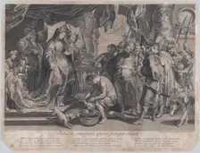 The Head of Cyrus brought to Queen Tomyris, ca. 1713-20. Creator: Gaspard Duchange