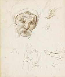 The head of a cossack. Creator: Repin, Ilya Yefimovich (1844-1930)