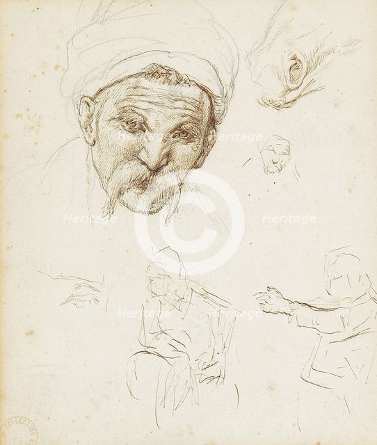 The head of a cossack. Creator: Repin, Ilya Yefimovich (1844-1930).