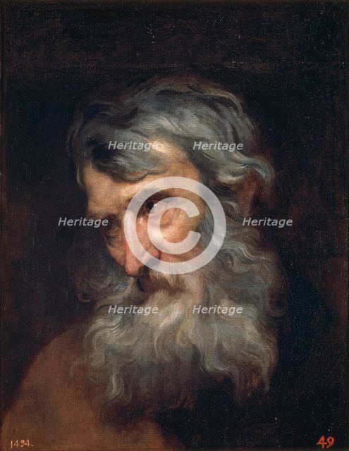 The Head of an Old Man, 1618-1620. Creator: Anthony van Dyck.