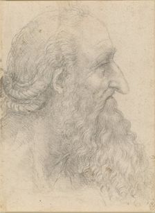 The head of an old bearded man , ca 1517. Creator: Leonardo da Vinci (1452-1519)