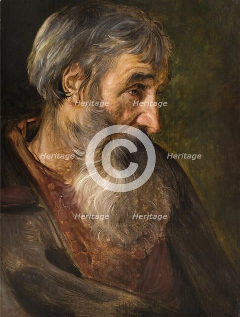 The head of an old bearded man. Creator: Vos, Maerten, de (1532-1603).