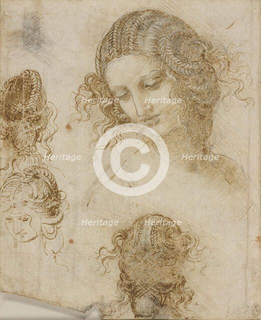 The head of Leda, c1505-1508. Creator: Leonardo da Vinci (1452-1519).