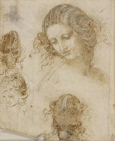 The head of Leda, c1505-1508. Creator: Leonardo da Vinci (1452-1519)