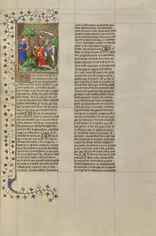 The Head of Marcus Shown to Caius Marius and the Killing of Marius, about 1413-1415. Creators: Boucicaut Master, Workshop of the Boucicaut Master